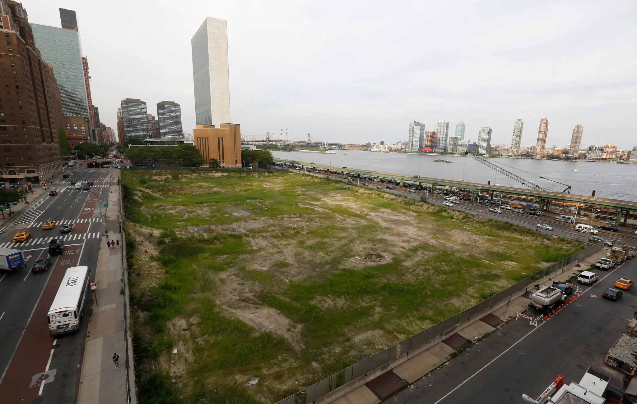 The original vacant lot used as the starting point for the activity