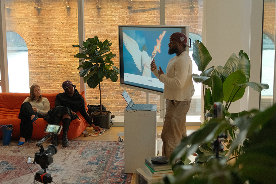 Calvary Rogers presenting at Worlds Worth Building